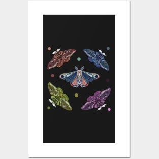 Copia de Moth sticker set 2 Posters and Art